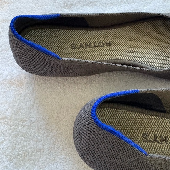 Rothy's Women's "The Daily Flat" - Gray & Blue Ballet Flats - SIZE 8.5 - Picture 5 of 9